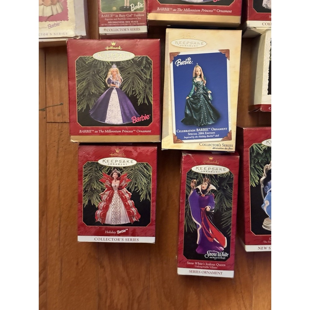 Lot 23 Hallmark Keepsake Barbie Disney Ornaments Collector Series 1990s 2000s - Picture 5 of 6